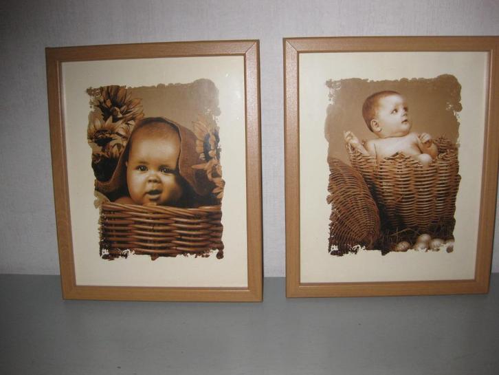 Kadertjes , houten., Huis en Inrichting, Woonaccessoires | Wanddecoraties, Gebruikt, Ophalen