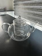 Théière en verre avec filtre à thé – Excellent état, Ophalen, Zo goed als nieuw, Glas