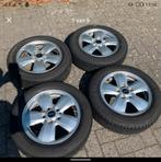 Nette originele Mini Cooper Helispoke velgset zomerbanden, Auto-onderdelen, Ophalen, Gebruikt, 15 inch, 175 mm