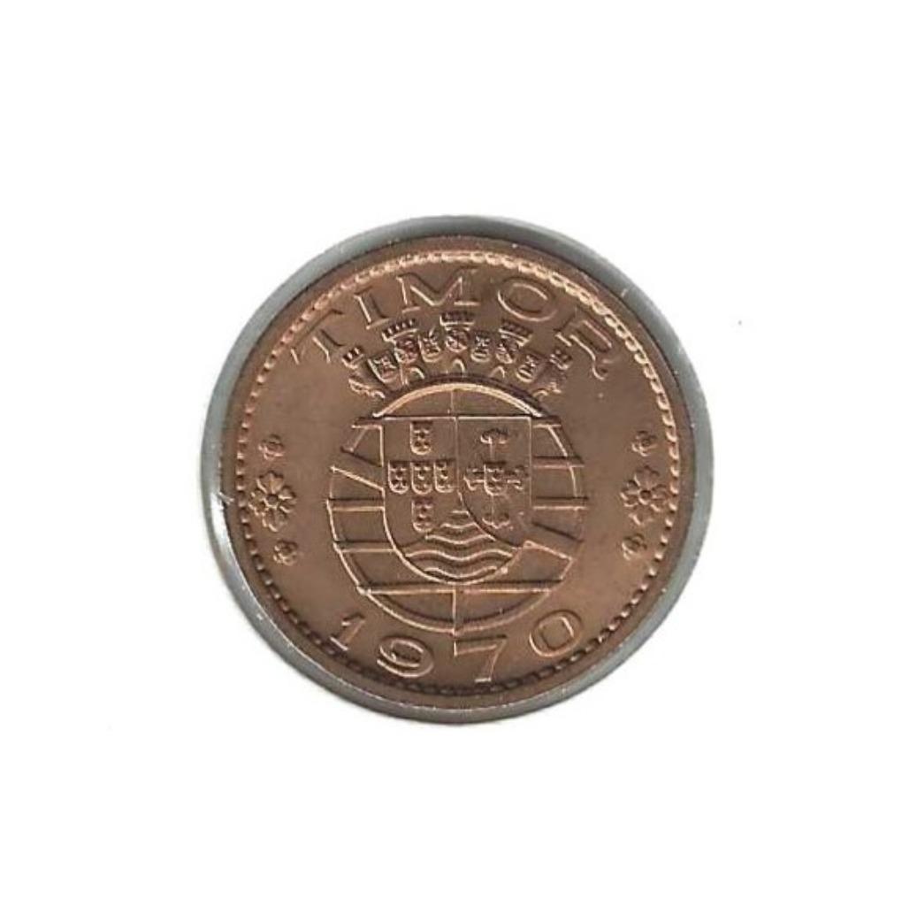 Timor, 1 Escudo 1970., Enlèvement ou Envoi, Asie du Sud Est, Monnaie en vrac