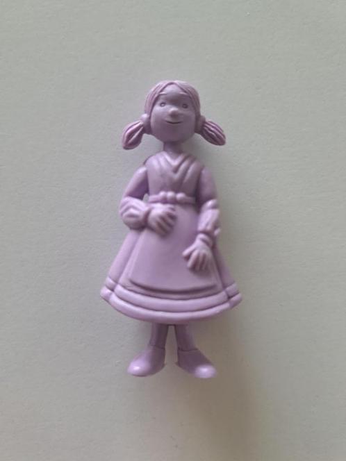 Vintage Esso Figuurtje - Annemieke/Rozemieke - Hergé - Paars, Verzamelen, Stripfiguren, Zo goed als nieuw, Beeldje of Figuurtje
