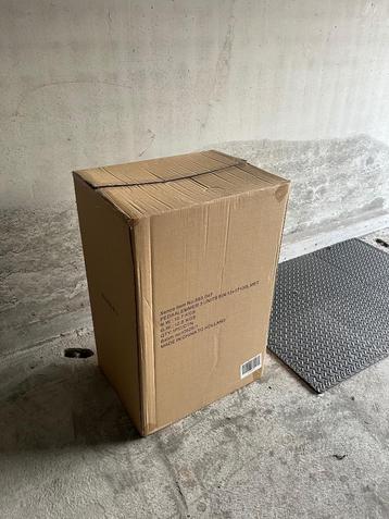 Xenos pedaalemmer 3 vakken 60l, Neuf, Inox, À pédale, Enlèvement ou Envoi