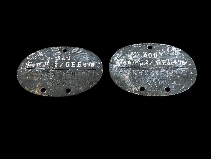 2X Erkennungsmarke Grenadier ersatz btl 478, Verzamelen, Militaria | Tweede Wereldoorlog, Ophalen of Verzenden