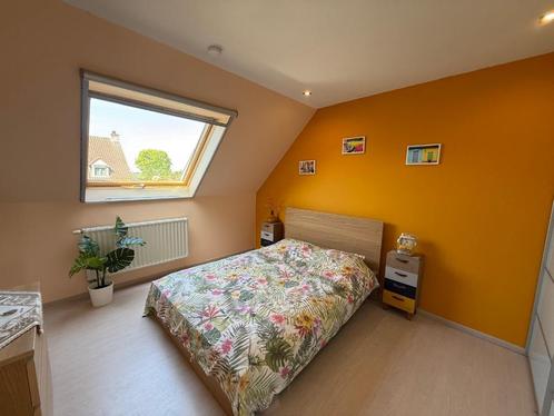 Ikea Malm bed + matras, Huis en Inrichting, Slaapkamer | Bedden, Zo goed als nieuw, Tweepersoons, 160 cm, 200 cm, Hout, Beige