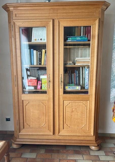 Bibliothèque chene massif Gilson, Maison & Meubles, Armoires | Buffets, Comme neuf, 150 à 200 cm, 100 à 150 cm, 25 à 50 cm, Avec porte(s)