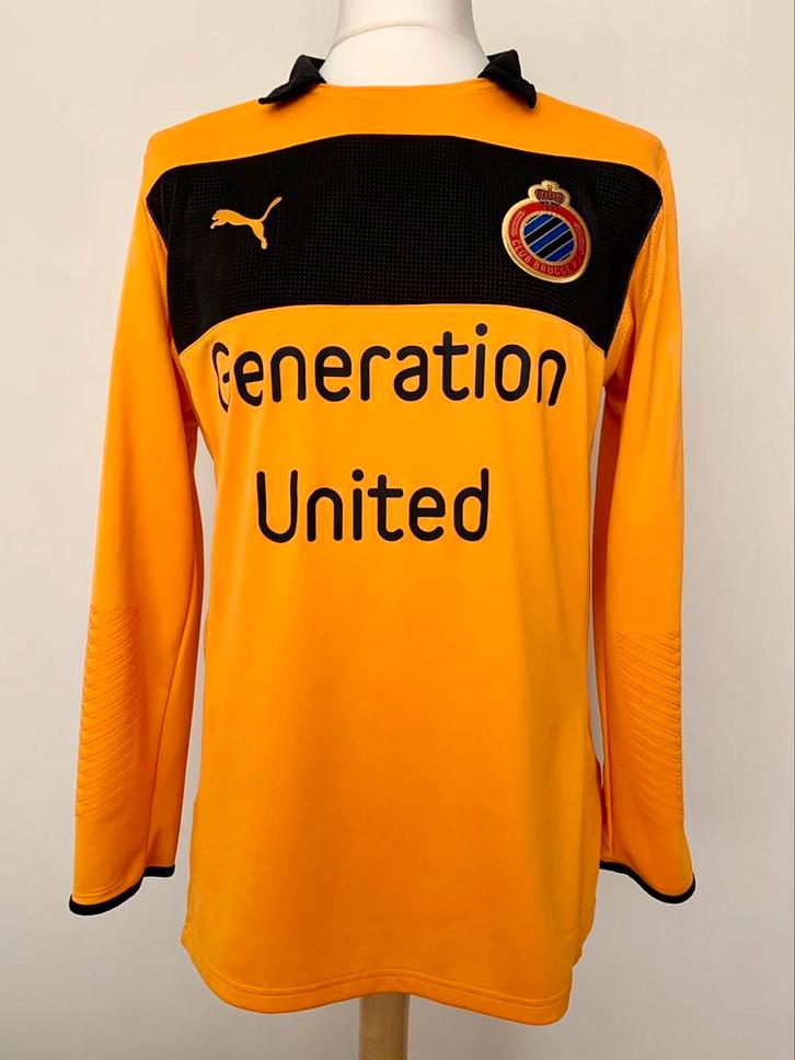 Club Brugge KV 2012-2013 GK Kujovic match worn Puma shirt, Sport en Fitness, Voetbal, Zo goed als nieuw, Shirt, Maat XL