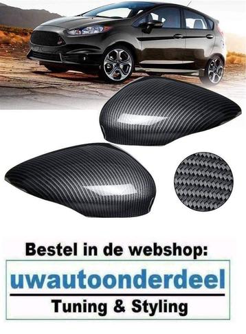Spiegelkappen Spiegel Buitenspiegel Carbon Look Ford Fiesta  beschikbaar voor biedingen