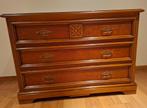 Commode kast met 3 laden in kerselaar, Huis en Inrichting, Ophalen, 100 tot 150 cm, Zo goed als nieuw, 25 tot 50 cm