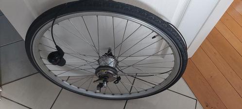 Achterwiel met 7 shimanoversnell rollerbrakes anti lekband, Fietsen en Brommers, Fietsonderdelen, Gebruikt, Ophalen