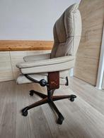 Stressless bureaustoel - relax zetel, Huis en Inrichting, Eenpersoons, Minder dan 75 cm, Hout, Ophalen of Verzenden