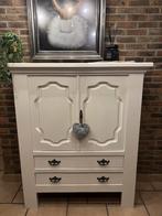 Eiken Kast - Landelijke Brocante Stijl, Huis en Inrichting, Ophalen, 100 tot 150 cm, 1 of 2 laden, 100 tot 150 cm