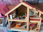 Pintoy houten speelgoedhuisje met toebehoren, Kinderen en Baby's, Ophalen, Zo goed als nieuw