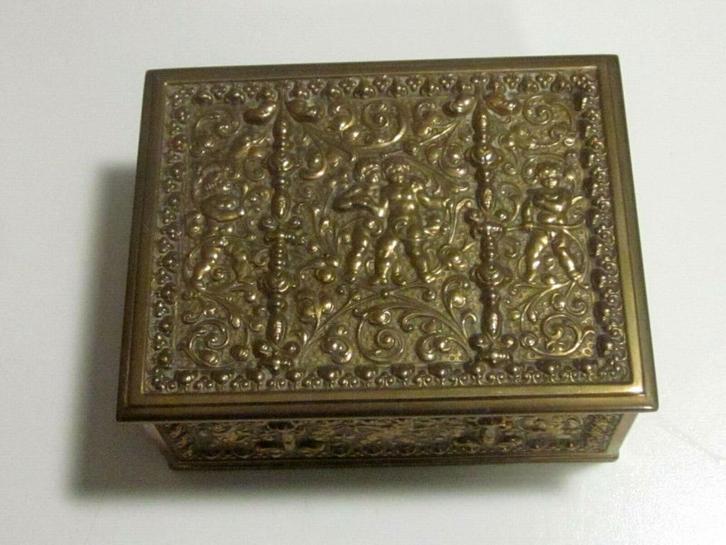 Prachtige oude smoker koperen sigarendoos uit 1960, Verzamelen, Rookartikelen, Aanstekers en Luciferdoosjes, Ophalen of Verzenden