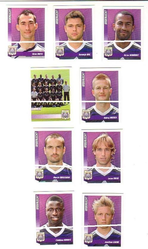 Panini / Football 2011 / RSC Anderlecht / 9 stickers, Verzamelen, Sportartikelen en Voetbal, Zo goed als nieuw, Poster, Plaatje of Sticker