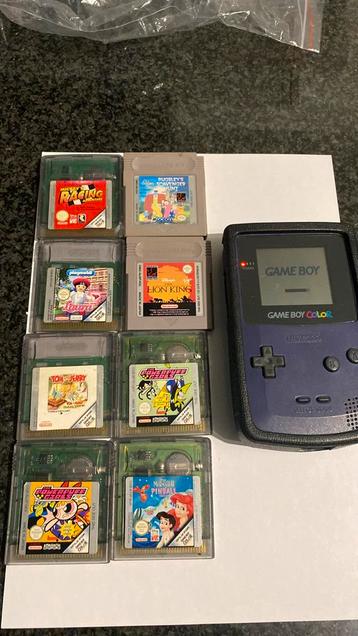 Gameboy color met spellen beschikbaar voor biedingen