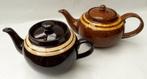 Antiek Theeservies - Brown Betty - 3 Theepotten, Ophalen of Verzenden