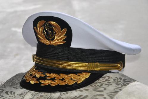 Képi capitaine marine civilian - Marine pet, Verzamelen, Scheepvaart, Nieuw, Overige typen, Motorboot of Zeilboot, Ophalen of Verzenden