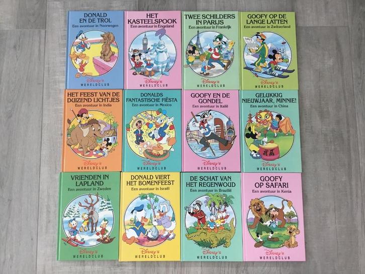 Disney’s Wereldclub 12 boekjes : als nieuw!, Boeken, Kinderboeken | Jeugd | onder 10 jaar, Zo goed als nieuw, Fictie algemeen