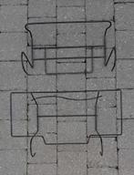 metalen plantenbakhouder voor balkon (3eur/st), Tuin en Terras, Balkon, Gebruikt, Minder dan 60 cm, Rechthoekig