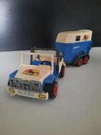 Playmobil jeep, paarden & stal, Los Playmobil, Gebruikt, Ophalen