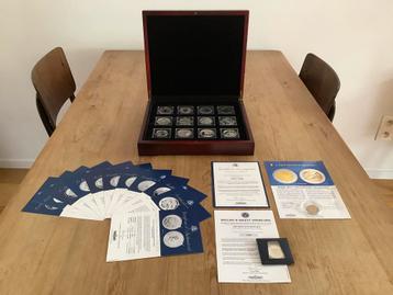 Collectie zilveren munten - Fabulous 12 silver collection beschikbaar voor biedingen