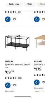 Salon tafeltjes schuiven onder elkaar ikea, Huis en Inrichting, Ophalen, Zo goed als nieuw