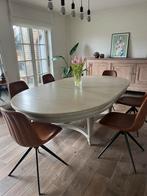 Eettafel, Huis en Inrichting, Tafels | Eettafels, Ophalen, Gebruikt, 100 tot 150 cm, 200 cm of meer