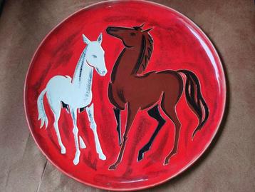 Franse keramiek - grote muurschaal (36 cm) beschikbaar voor biedingen