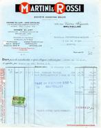 factuur facture Martini Rossi Brussel Bruxelles vin wijn, Ophalen
