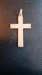 pendentif croix de cou chrétienne en argent 925(2), Enlèvement ou Envoi, Utilisé, Argent, Argent