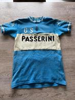 Retro wollen wielertrui G.S Passerini eetzakjes vooraan, Enlèvement ou Envoi, Utilisé, Vêtements