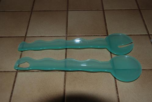 TUPPERWARE Classic 2000 Blue Salad Servers Erg goed!, Huis en Inrichting, Keuken | Tupperware, Gebruikt, Overige typen, Blauw