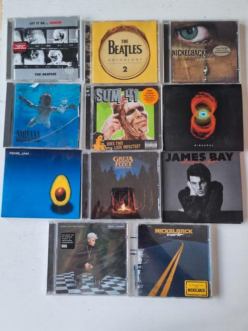 11 CD's - Beatles, Nirvana, Pearl Jam, Nickelback, Sum 41,.., Cd's en Dvd's, Cd's | Dance en House, Gebruikt, Ophalen of Verzenden