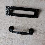 Antieke brievenbusklep en houder, Ophalen, Gebruikt