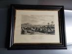 Vintage kader zwart wit Jachttafereel  “The Meet at Melton”, Ophalen