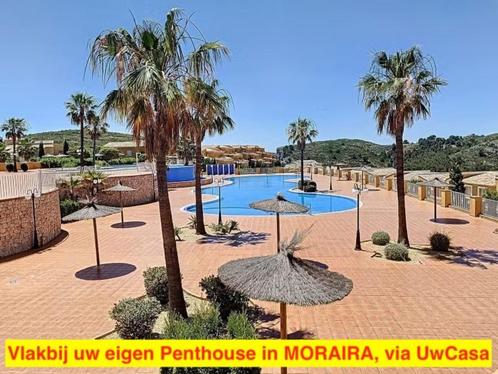 Uw eigen ruime Penthouse in MORAIRA met prachtig terras en, Immo, Buitenland, Spanje, Appartement, Dorp