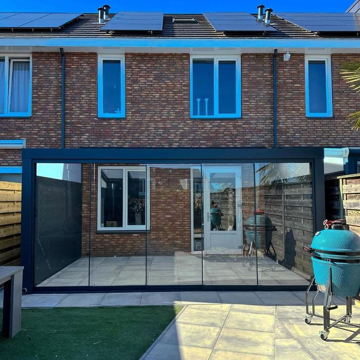 Carport Terrasoverkappingen en glazen schuifwanden veranda, Tuin en Terras, Tuinhuizen, Nieuw, Ophalen