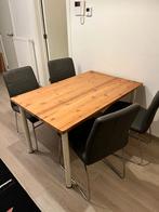 Tafel en 4 stoelen , ook apart te verkrijgen, Huis en Inrichting, Tafels | Eettafels, Ophalen, Gebruikt