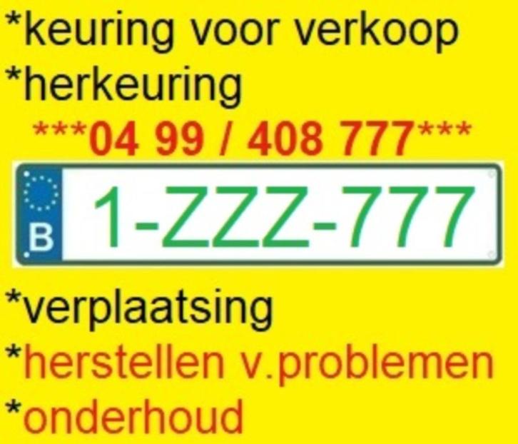 Z-plaat keuring voor verkoop, transport 0499 408 777, Auto diversen, Overige Auto diversen, Ophalen of Verzenden