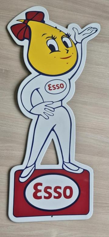 Plaque émaillée Esso Girl 80 cm, Enlèvement ou Envoi