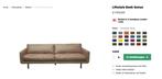 Cognac sofa - Lifestyle collection, Huis en Inrichting, Zo goed als nieuw, Ophalen