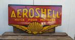 Plaque émaillée Aeroshell huile pour moteurs Automobilia, Utilisé, Enlèvement ou Envoi