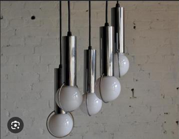 Lampe cascade vintage '60, Enlèvement ou Envoi, Utilisé
