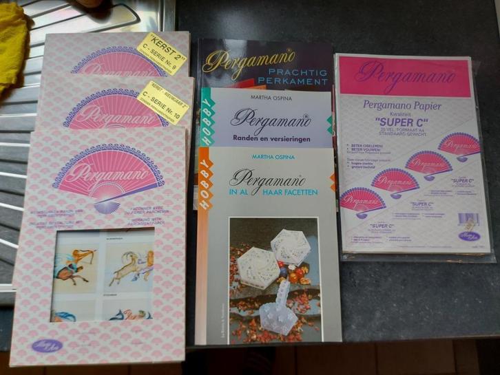 Pergamano set, Hobby en Vrije tijd, Knutselen, Gebruikt, Materiaal, Ophalen of Verzenden