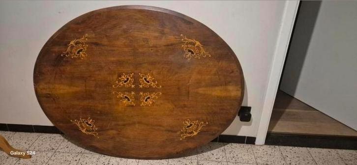 Een mooi houten tafelblad zonder poot, Maison & Meubles, Pièces pour table, Dessus de la table, Enlèvement