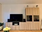 Ikea BESTĀ TV- wandkastmeubel zwartbruin + wit eikeneffect, Ophalen