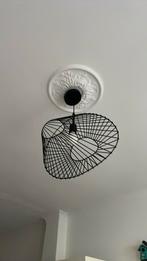 Moderne hanglamp metaal met lange of korte kabel., Ophalen of Verzenden, Zo goed als nieuw, Metaal