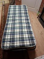 opklapbed met matras (1 persoon) als nieuw !!!, Ophalen, 90 cm, Eenpersoons, Zwart