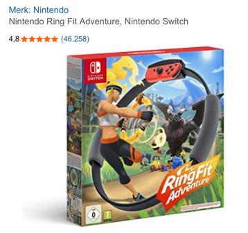 Ringfit Nitendo Switch beschikbaar voor biedingen