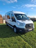 LEASING FORD TRANSIT 2.0 TDCI - DUBBELE CABINE 6 PLAATSEN, Auto's, 1995 cc, Euro 6, Wit, 6 zetels